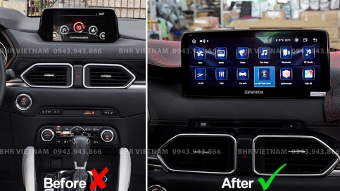 Màn hình DVD Android liền camera 360 Mazda CX5 2017 - nay | Zestech nguyên khối